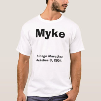 Camiseta Myke, Chicago maratón 9 de octubre de 2005