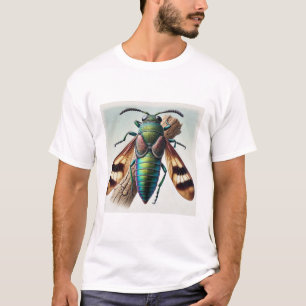 Camiseta Myromexocentrus dorsal view in watercolor and ink