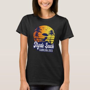 Camiseta Myrtle Beach 2023 Carolina Sunset Beach Retro Prem