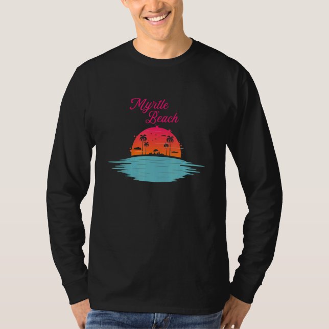 Camiseta Myrtle Beach Atlantic Coast South Carolina Summer  (Anverso)