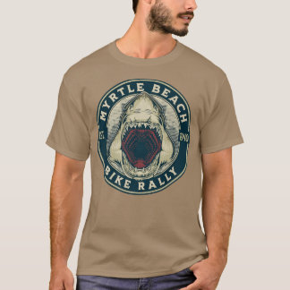 CAMISETA MYRTLE BEACH BIKE RALLY BIKER SHARK VINTAGE D 2022