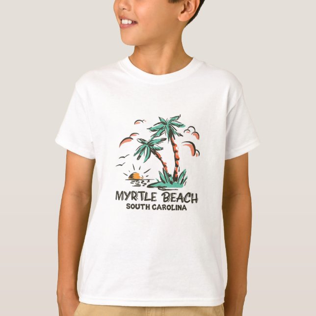 Camiseta Myrtle Beach - Carolina del Sur - Sunset (Anverso)