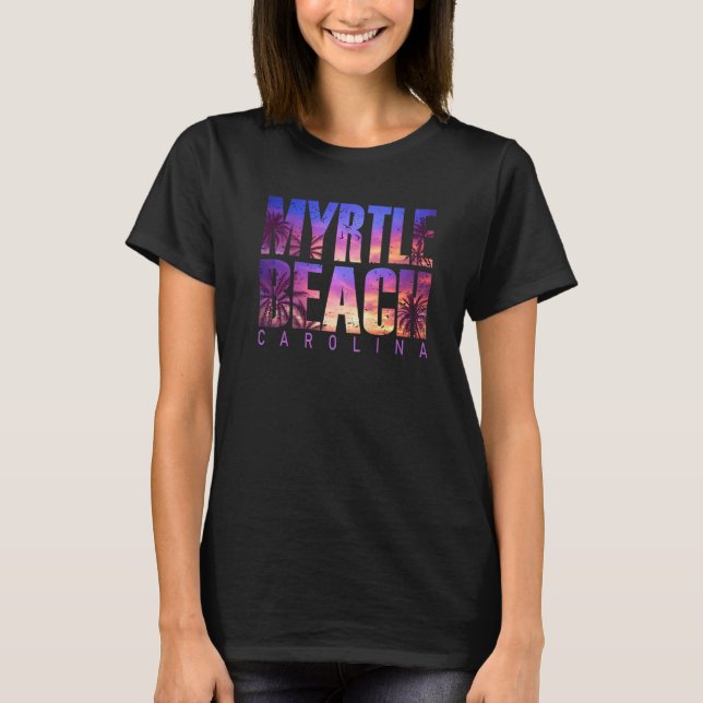 Camiseta Myrtle Beach Carolina Summer Vacation Matching Fam (Anverso)
