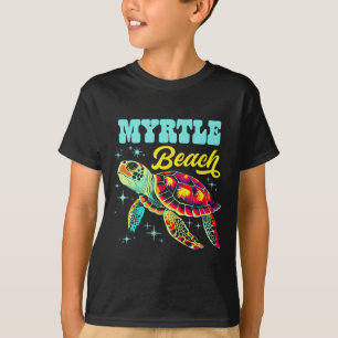 Camiseta Myrtle Beach Sc Artistic Sea Turtre Retro