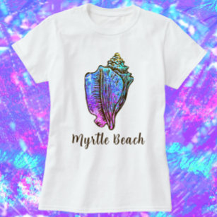 Camiseta Myrtle Beach South Carolina Bonito Conch Sea Shell