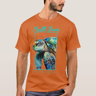 Camiseta Myrtle Beach South Carolina Watercolor Sea Turbe