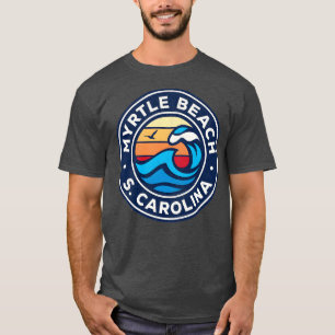 Camiseta Myrtle Beach South olina Sc Waves Náuticas