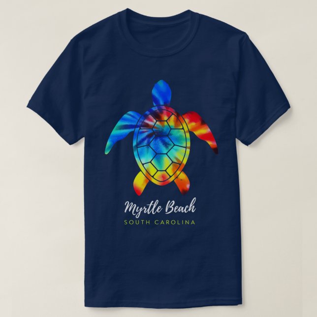 Camiseta Myrtle Beach South olina Sea Turtle Dye (Diseño del anverso)