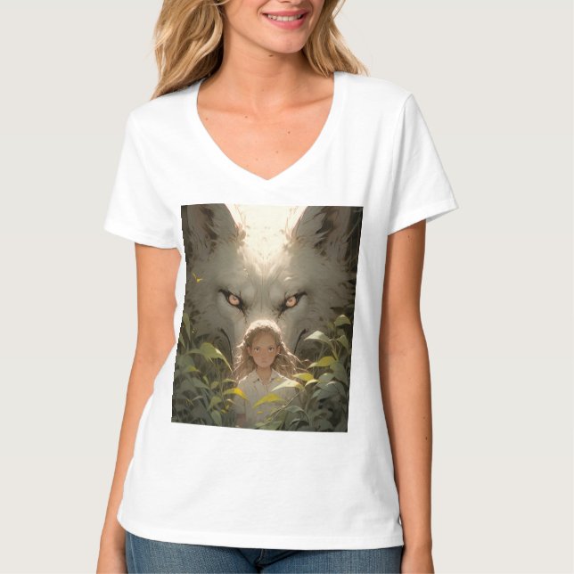 Camiseta Mysasy Wolf Guardian Anime (Anverso)