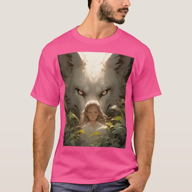 Camiseta Mysasy Wolf Guardian Anime (Anverso)