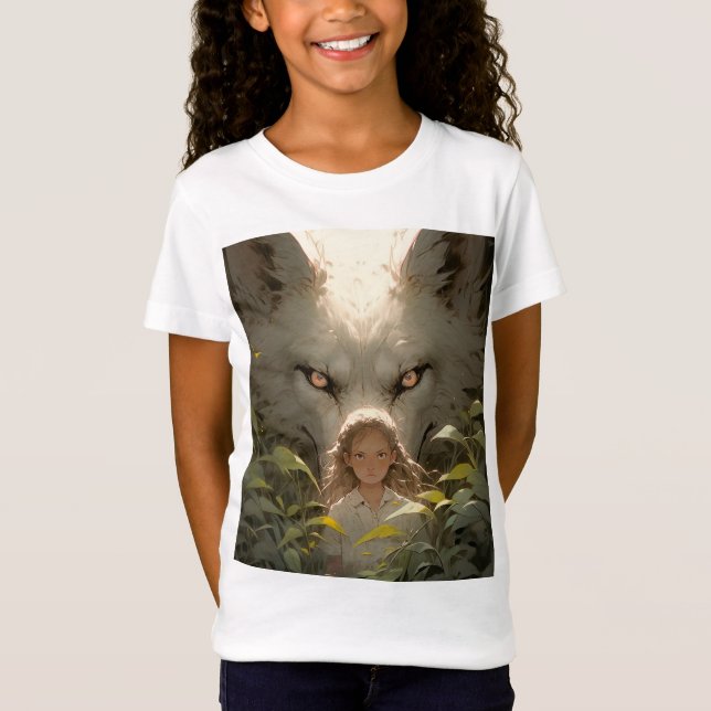 Camiseta Mysasy Wolf Guardian Anime (Anverso)