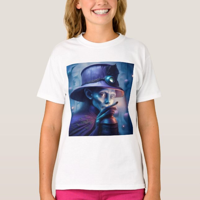 Camiseta Mysterious Lady Pointing Finger At You (Anverso)