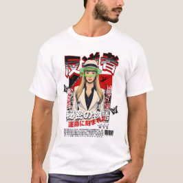 Camiseta Mysterious Rebel - Japanese Noir Style