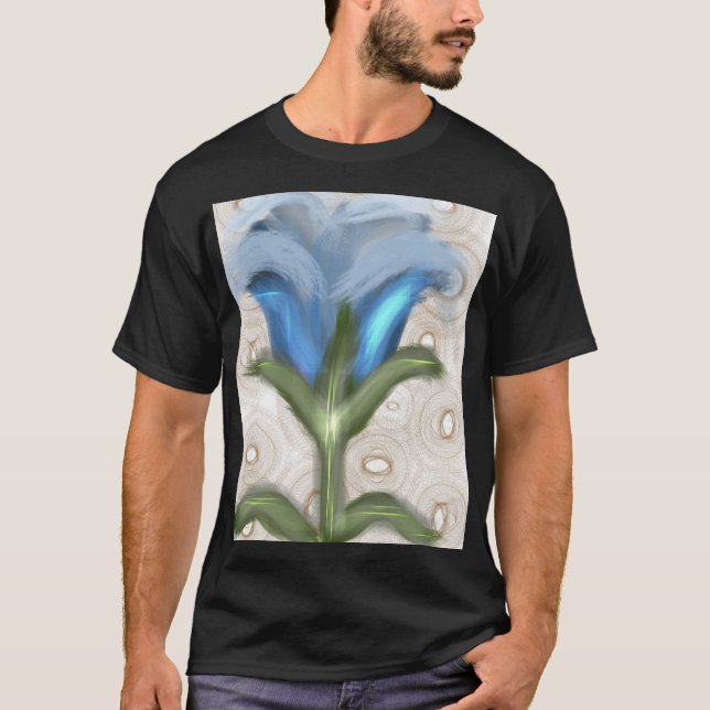 Camiseta Mystic Blue Bloom - Growing Flower  (Anverso)