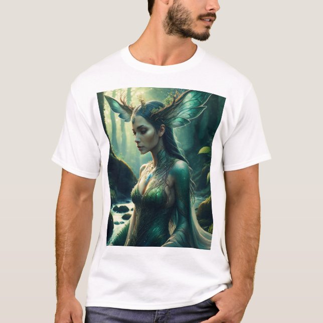 Camiseta Mystic Forest Guardian – Enchanted Streamlight (Anverso)