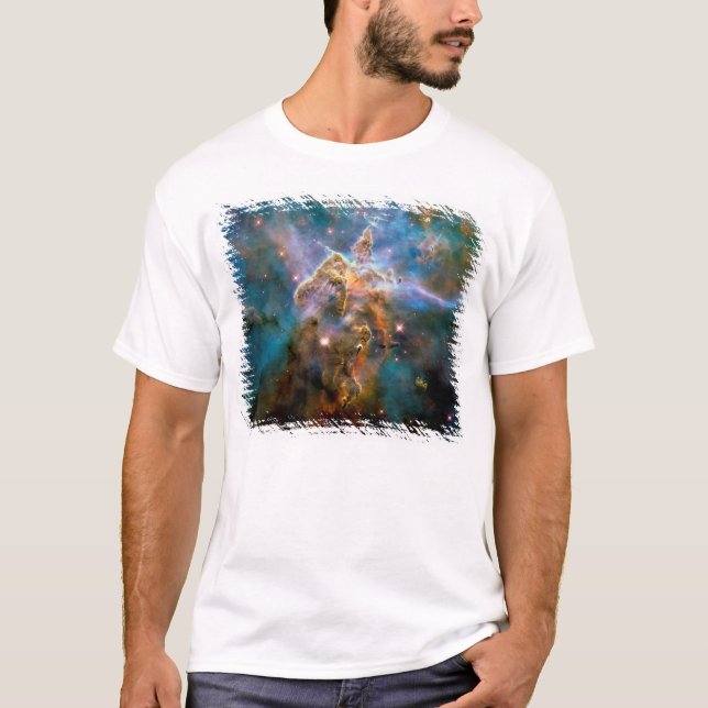 Camiseta Mystic Mountain Carina Nebula Hubble Space Photo (Anverso)