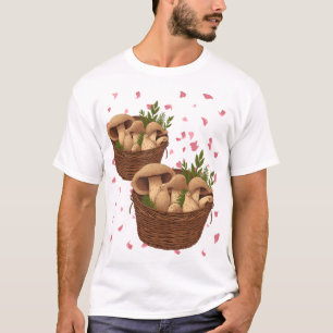 Camiseta "Mystic Mushroom Portals - Fantasy Basket Art T-Sh