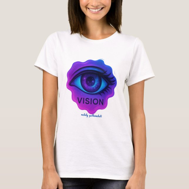 Camiseta Mystic Third Eye Vision — Cosmic Energy Art (Anverso)