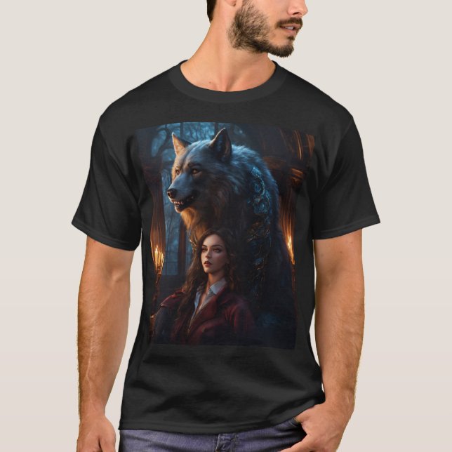 Camiseta Mystic Wolves: Un oscuro romance de la Academia de (Anverso)