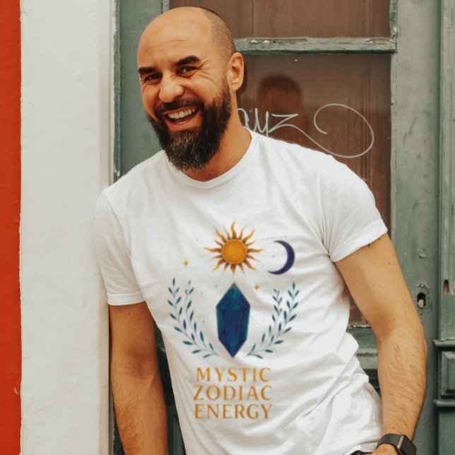 Camiseta Mystic Zodiac Energy Crystal Design | Celestial Su (Subido por el creador)