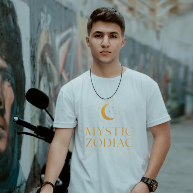 Camiseta Mystic Zodiac Luxury Dark Purple Gold Astrology Sy (Subido por el creador)
