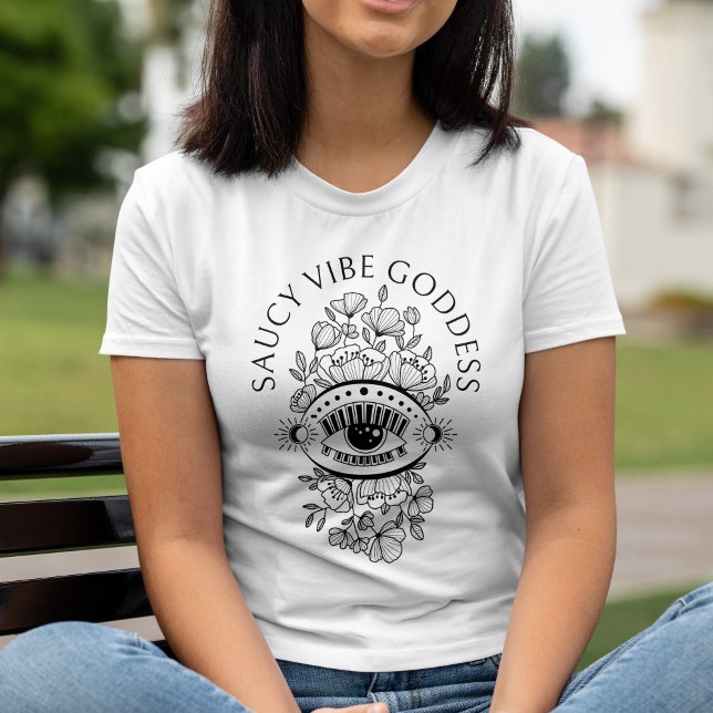 Camiseta Mystical Eye Saucy Vibe Goddesy Pagan (Mystical Eye Saucy Vibe Goddess Witchy Pagan T-Shirt)