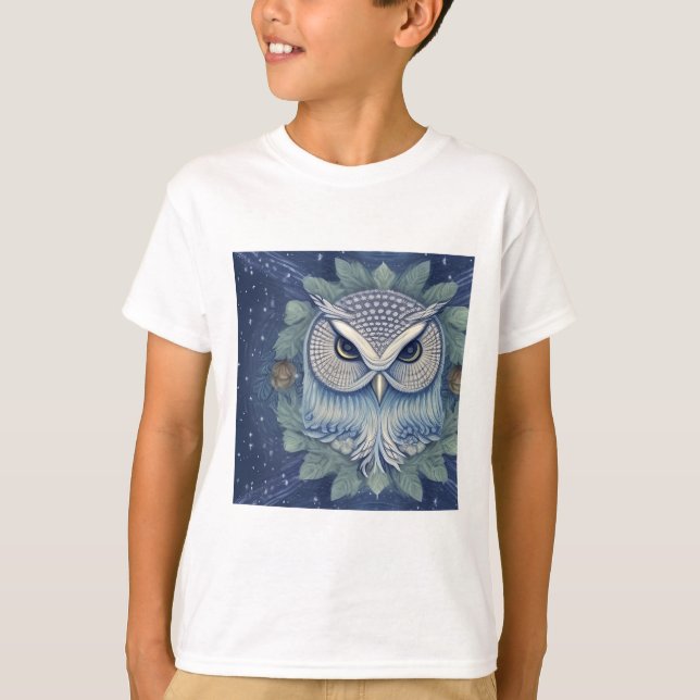 Camiseta Mystical Fantasy Forest Owl (Anverso)