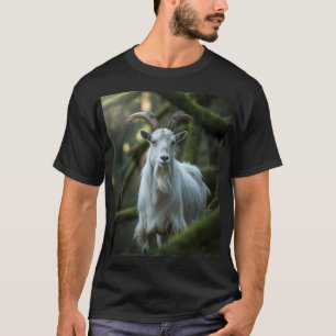 Camiseta Mystical Forest Goat Among Moss Dark Fantasy