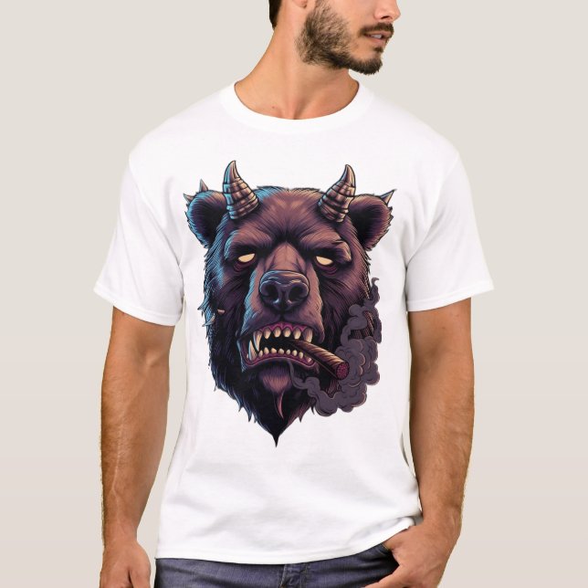Camiseta Mystical Horned Bear T-Shirt  (Anverso)