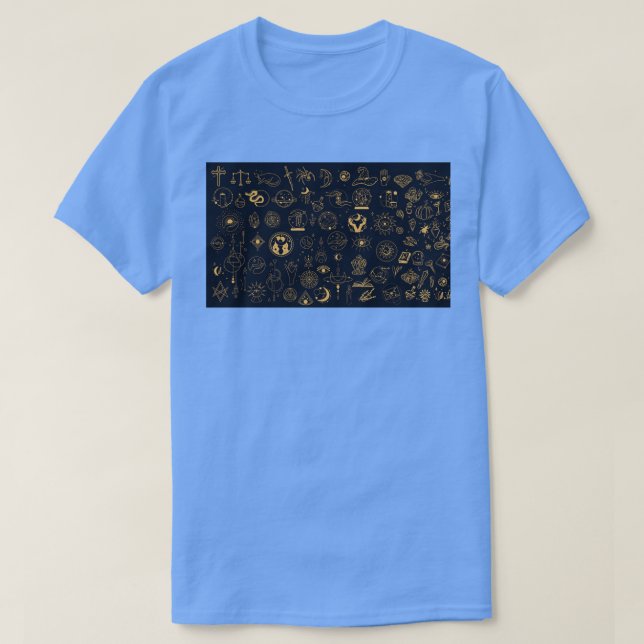 Camiseta Mystical Magic and Esoteric Elements Pattern  (Diseño del anverso)