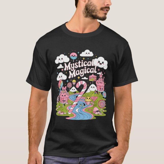 Camiseta Mystical Magical Retro Aesthetic Space Gift Men Wo (Anverso)