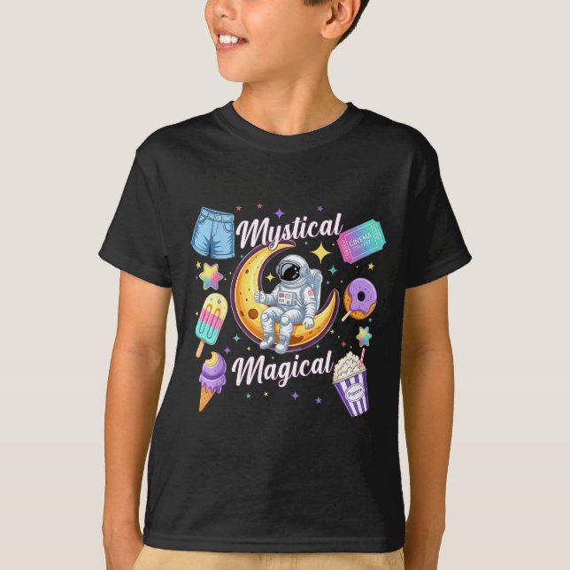 Camiseta Mystical Magical Retro Aesthetic Space Men Women K (Anverso)