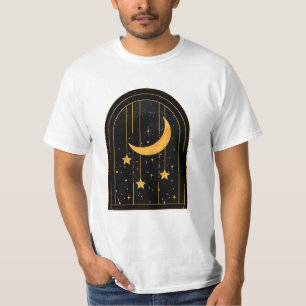Camiseta Mystical Moon and Stars Window T-Shirt