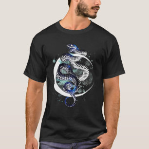 Camiseta Mystical Moon Crystals Snake Moon Fases Cristales