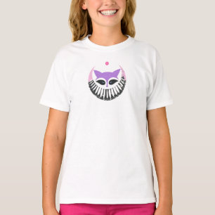 Camiseta Mystical Purple Fox - Gra animal geométri