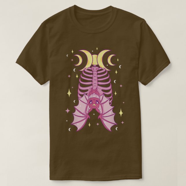 Camiseta Mystical Witch Bat Esoteric Magic Night Halloween  (Diseño del anverso)