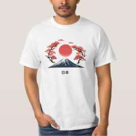 Camiseta Mystischer Mount Fuji Japanische Schönheit