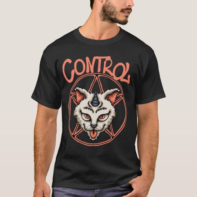 Camiseta Mythical Cat Head streetwear  (Anverso)
