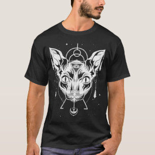 Camiseta Mythology Pagan Sphynx Cat Wicca Witch Oc