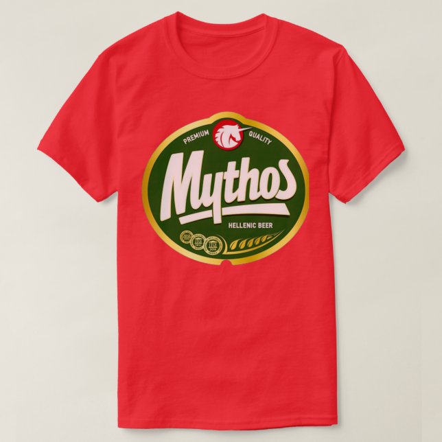CAMISETA MYTHOS HELLENIC BEER T (Diseño del anverso)
