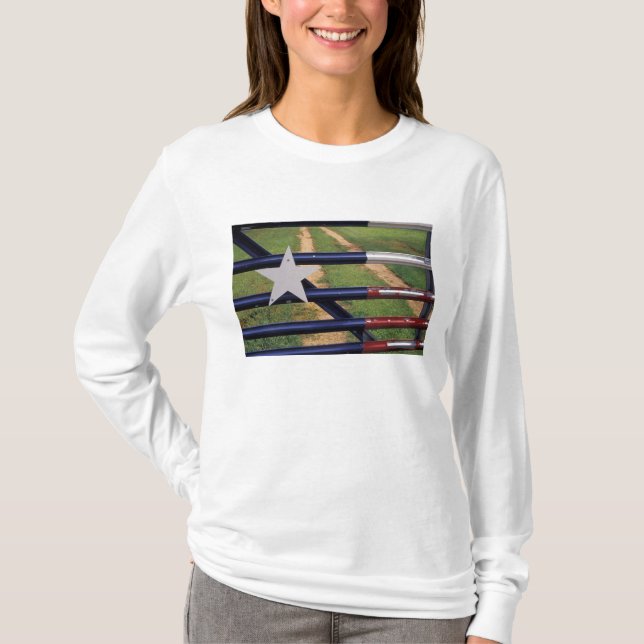Camiseta N.A., EE. UU., Texas, lago Buchanan, bandera de Te (Anverso)