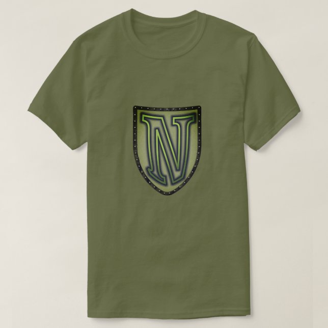 Camiseta "N" de Super Hero Insignia (Diseño del anverso)