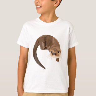 Camiseta N es para el Otter del río Neotropical
