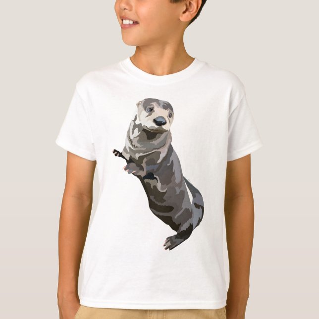 Camiseta N es para el río Otter Norteamericano (Anverso)