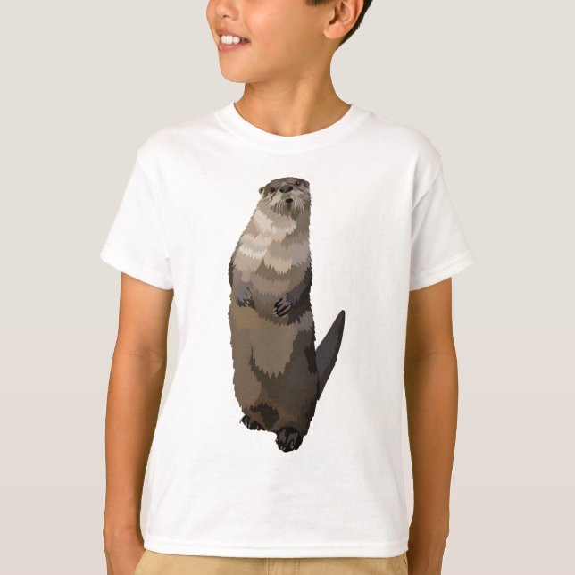 Camiseta N es para el río Otter Norteamericano (Anverso)