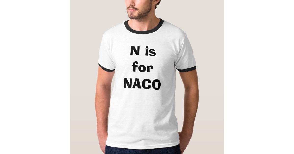 Camiseta N está para NACO 