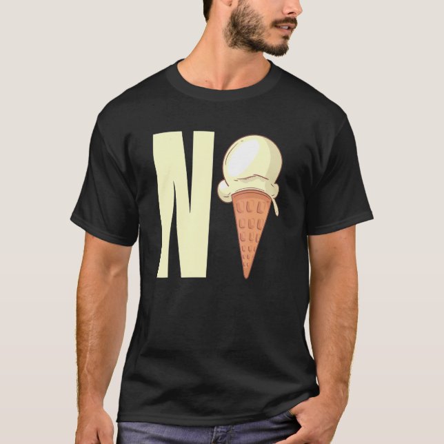 Camiseta N Ice Nice Chiste N Ice Cream Word Meme (Anverso)