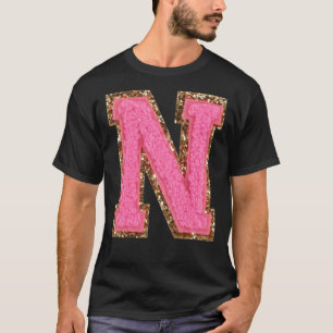 Camiseta N - Palo de la letra de la variedad del Purpurina 