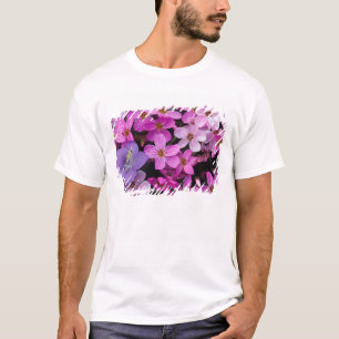 Camiseta NA, EE.UU., Alaska, Islas Aleutianas, Flores silve
