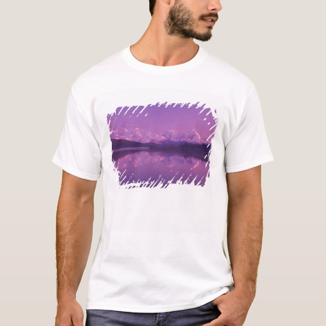 Camiseta NA, EE. UU., Alaska, Parque Nacional Denali, Lago  (Anverso)